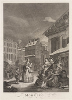 KG 15045
<br/>
Morning uit de prentenserie Four times of the day
<br/>
<em>Hogarth, William (1697 - 1764)</em>